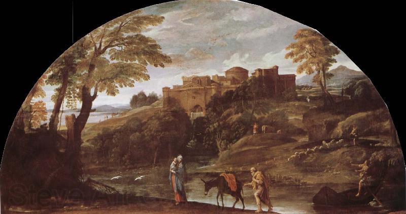 Annibale Carracci Escape to Egypt France oil painting art